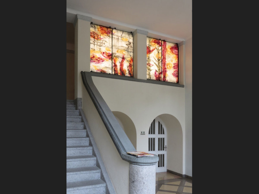 LED-Flächenlicht - Hinterleuchtung Glasdruck des Künstlers Horst Thürheimer